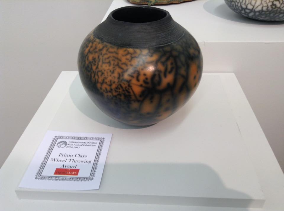 Waikato Society of Potters 
45th Annual Exhibition Awards 2016-2017
Primo Clay Wheel Throwing Award